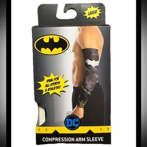 DC Batman Black and Yellow Sports Arm Sleeve Large one pack